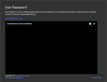 Tablet Screenshot of ironpassword.com